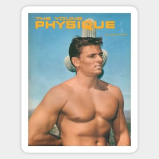 THE YOUNG PHYSIQUE - Vintage Physique Muscle Male Model Magazine Cover Sticker